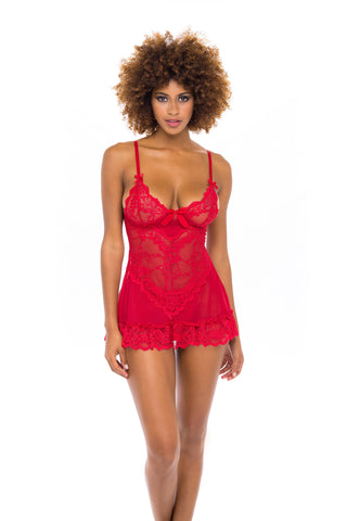 VALENTINE LACE BABYDOLL