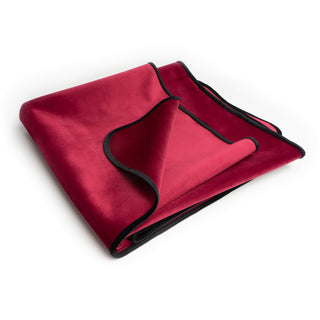 Fascinator Lush Throw  Merlot Mircovelvet - King Size