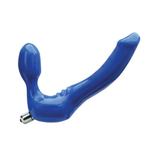 Tantus Silicone Feeldoe Slim Double Dong Vibrator Blue