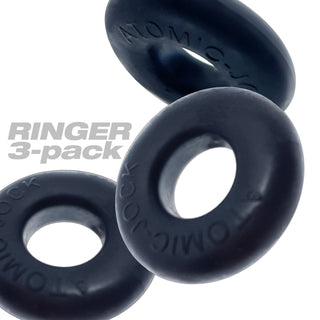 Oxballs RINGER, cockring 3-pack - PLUS+SILICONE special edition -  NIGHT